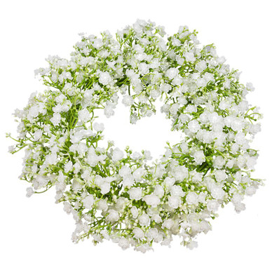 KUKKAKRANSSI, VALKOINEN, Ø 33 cm