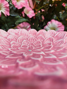 KERAAMINEN KUKKA-ALUSTA, VAALEANPUNA-VALKOINEN 16,5 cm