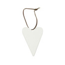 SYDÄNKORISTE, VALKOINEN KERAAMINEN 5x0,5x7,5 cm