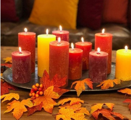 HUURRE KYNTTILÄ, OKRA, 10 cm