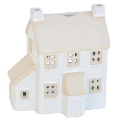 TALOLYHTY BEIGE-VALKOINEN 13x9,5x14 cm