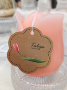 TULPPAANIKYNTTILÄ, VAALEANPUNAINEN 7x7x8 cm