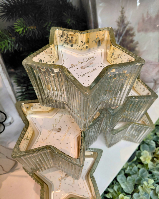 TUOKSUKYNTTILÄ VANILJAKAKKU, TÄHTI 11x6,5 cm