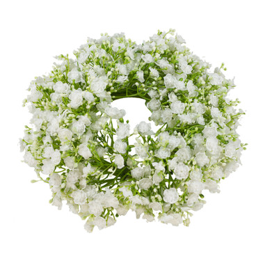 KUKKAKRANSSI, VALKOINEN, Ø 22 cm