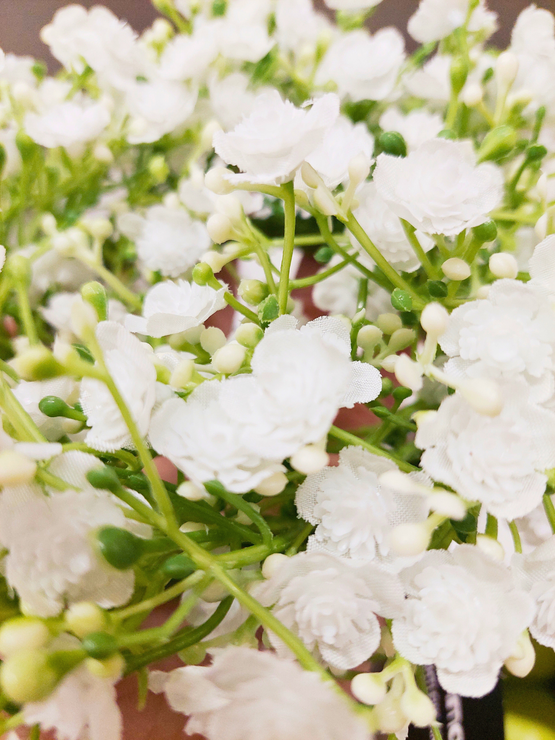 KUKKAKRANSSI, VALKOINEN, Ø 22 cm