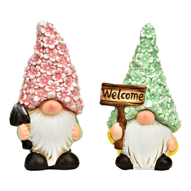 PUUTARHATONTTU, SEISOVA, 2 mallia 8x16x6 cm