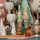 KUUSI KERAAMINEN, VALKOINEN LUMIKIMALLE 15x7 cm