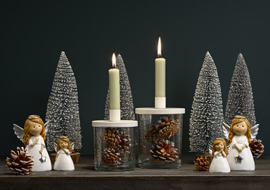 ENKELITYTTÖ HOPEASIIVIN, 2 MALLIA 4x7x3 cm