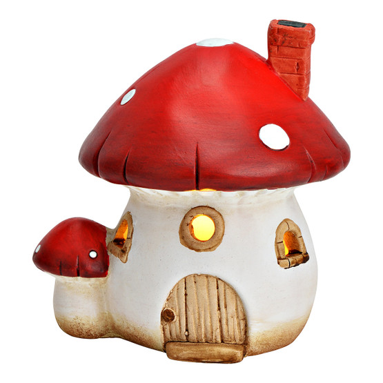 LED-KÄRPÄSSIENITALO, KERAAMINEN 12x12x10 cm