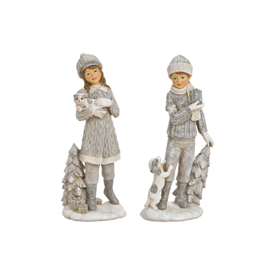 TALVITYTTÖ TAI -POIKA KOIRAN KANSSA, 10x22x7 cm