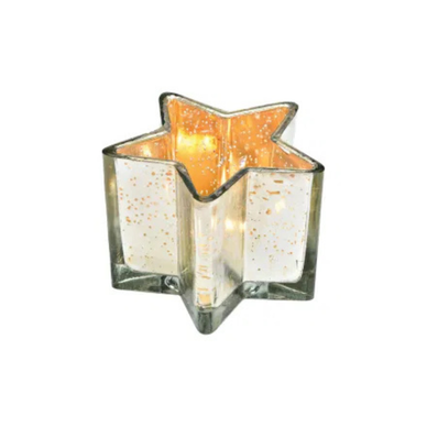 TÄHTI LÄMPÖKYNTTILÄLYHTY, LASINEN 12x9x12 cm