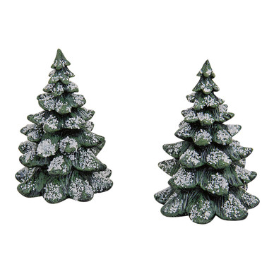 VIHREÄ KUUSI LUMIKORISTEELLA 7x5 cm