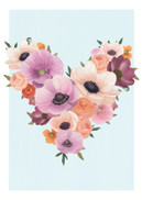 POSTIKORTTI A6, Kukkasydän