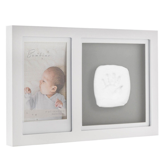 KÄDEN-/JALANJÄLKI KIPSI / VALOKUVAKEHYS 35 x 22 cm