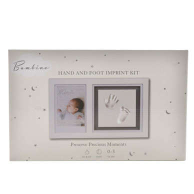 KÄDEN-/JALANJÄLKI KIPSI / VALOKUVAKEHYS 35 x 22 cm