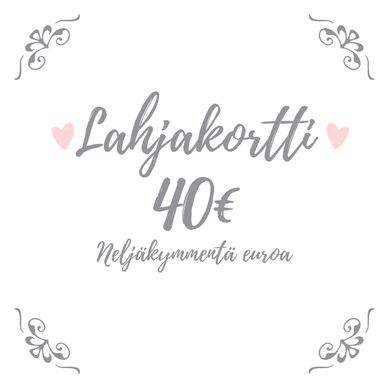 LAHJAKORTTI 40 €