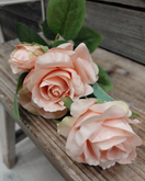 RUUSUOKSA 3 KUKALLA, VAALEANPUNAINEN 57 cm