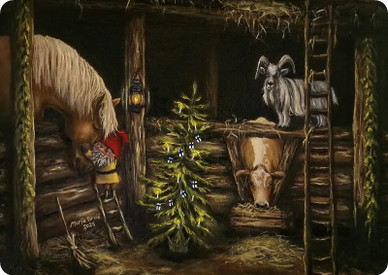 POSTIKORTTI A6, JOULUYÖN TALLIVUORO