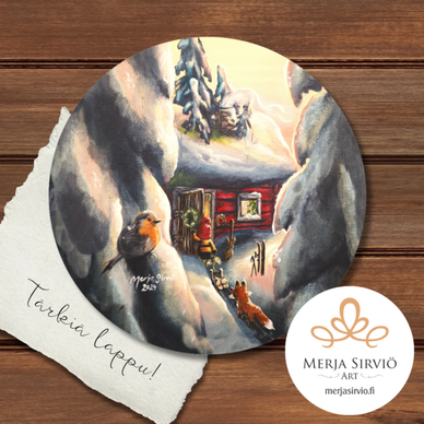 JÄÄKAAPPIMAGNEETTI, PIKKUMÖKIN JOULU 100 mm