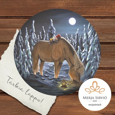 JÄÄKAAPPIMAGNEETTI, SYDÄNYSTÄVÄN LÄMMÖSSÄ 100 mm