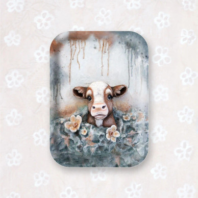 TARJOTIN, KAIHO-VASIKKA 20x27cm