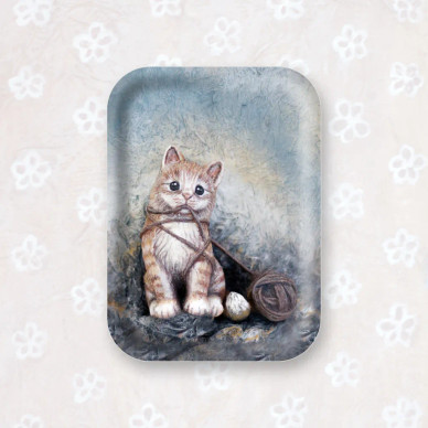 TARJOTIN, FIONA-KISSA 20x27cm