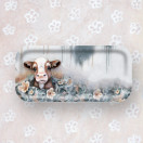 TARJOTIN, KAIHO-VASIKKA 13x27 cm