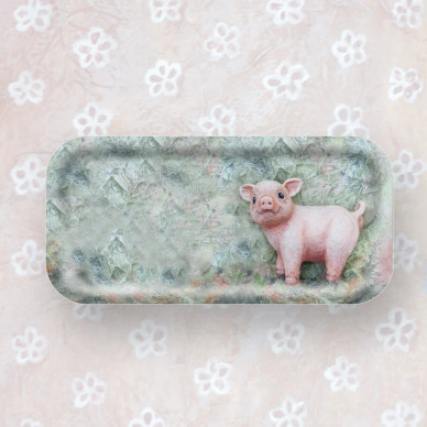 TARJOTIN, SIKKURALLA 13x27 cm