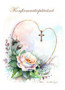 KORTTI A6, Konfirmaatiopäivänä, 2-osainen