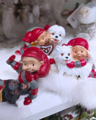 TONTTU JA KOIRA, LAJITELMA n.5x8 cm