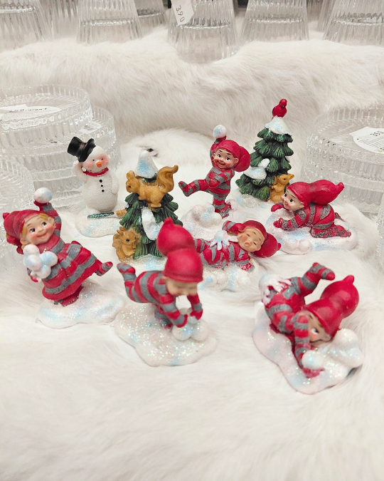 TONTTUJEN LUMILEIKIT, ERILAISIA (myydään erikseen)