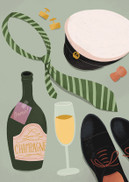 KORTTI A6, Ylioppilas vihreä, 2-osainen