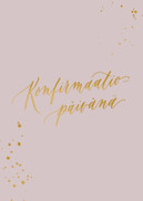 KORTTI A6, Konfirmaatiopäivänä, 2-osainen