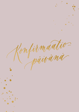 KORTTI A6, Konfirmaatiopäivänä, 2-osainen