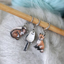 SILMUKKAMERKKI- / RENGASKORVAKORU-SETTI, PYRY-KETTU JA KAMUT