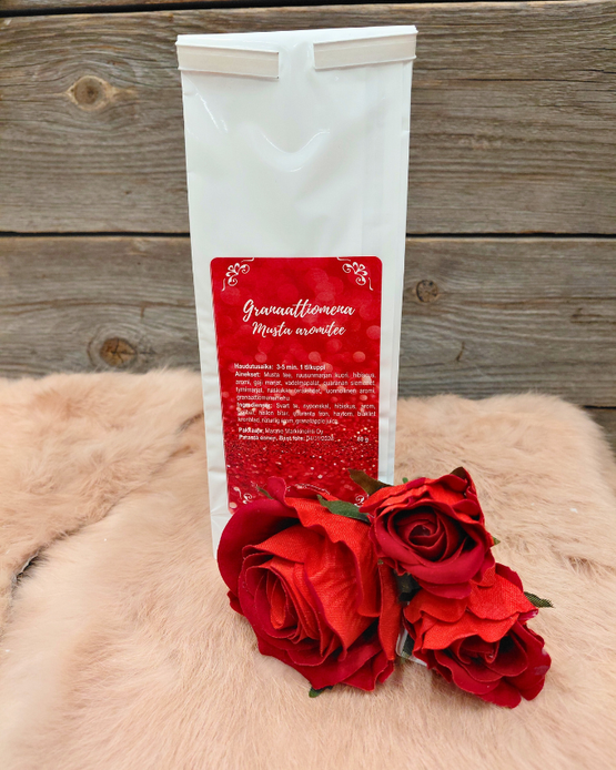 MUSTA AROMITEE, LÄMMINTÄ JOULUA 80 g (pun.pakkaus)