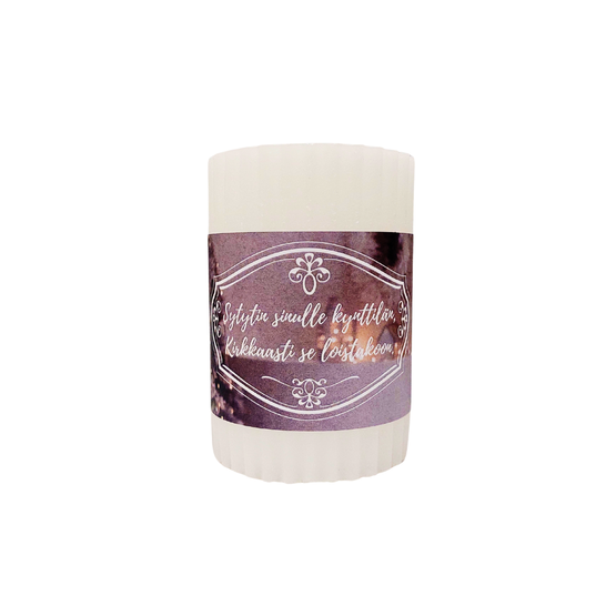MIETELAUSEKYNTTILÄ, BEIGE 14,2 cm