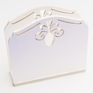 SERVETTITELINE, VALKOINEN 13x12,5x4 cm