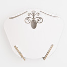 SUODATINPUSSITELINE, VALKOINEN 15,5x14x6 cm