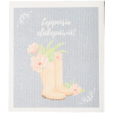 TISKIRÄTTI, LEPPOISIA ELÄKEPÄIVIÄ KUKKASAAPPAAT