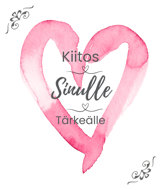 TISKIRÄTTI, KIITOS SINULLE TÄRKEÄLLE