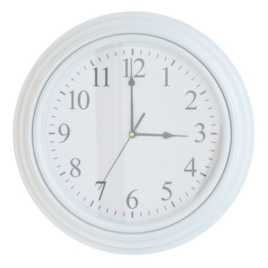 SEINÄKELLO, VALKOINEN, Ø 35 cm