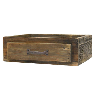 PUULAATIKKO, KAHVALLA 35x30x12 cm