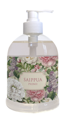 SAIPPUA PIONI-RUUSU NESTEMÄINEN 500 ml (paljon kukkia)