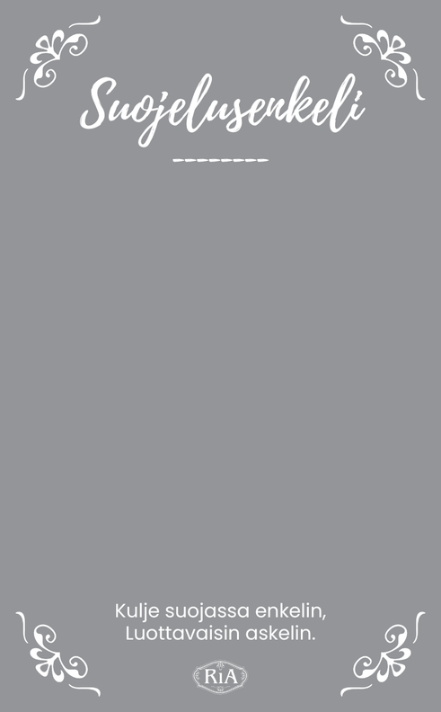 SUOJELUSENKELI SELLOFAANIPUSSISSA 5x4,5 cm