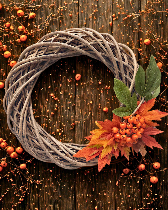 PAJUKRANSSI, HARMAA (luonnollinen) 40 cm