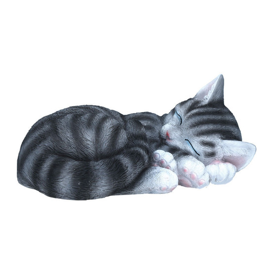 KORISTE NUKKUVA KISSA, RAIDALLINEN 26x18x11,5 cm