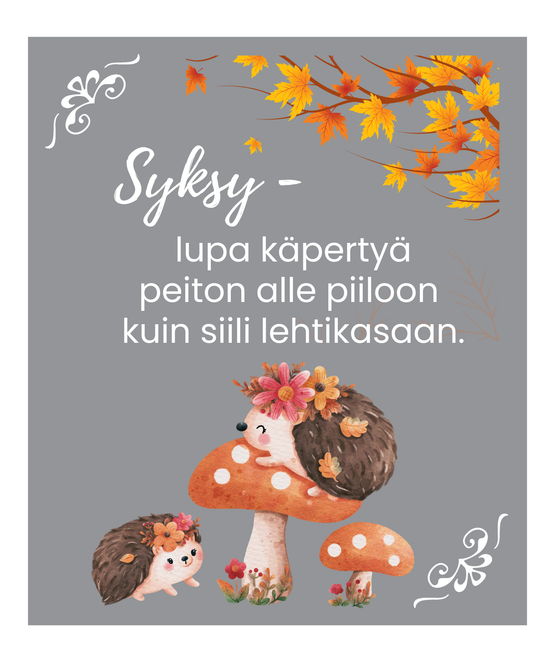 TISKIRÄTTI, SYKSY