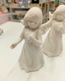 ENKELI JA SYDÄN, VALKOINEN 7x10x6 cm