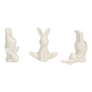 JOOGAPUPU VALKOINEN, POSLIINIA 9 cm, 3 erilaista mallia